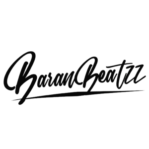 BaranBeatzz Logo in schwarzer Handschrift