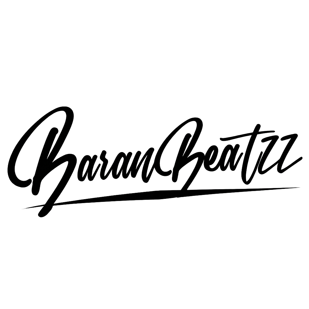 BaranBeatzz Logo in schwarzer Handschrift